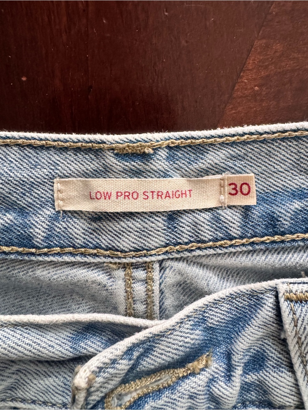 Levi’s Low Pro Straight Light Wash Jeans Size 30